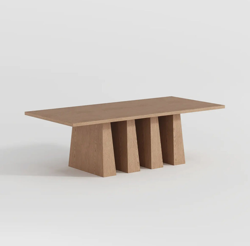 Table Sibian Kimia, Rectangulaire en Chêne Naturel