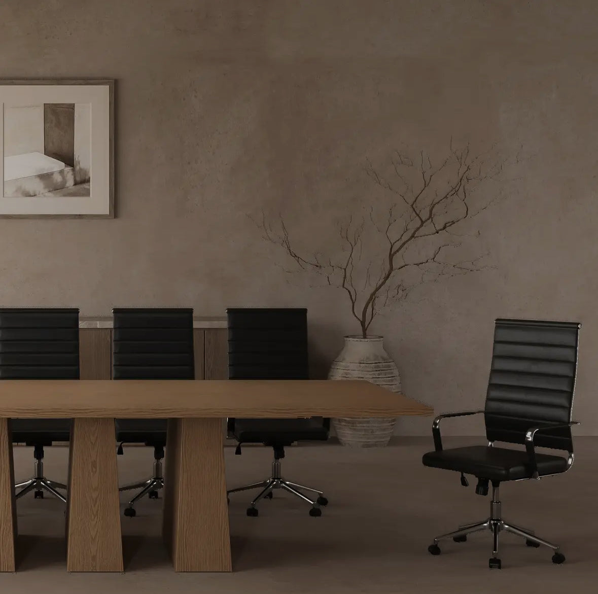 Table Sibian Kimia, Rectangulaire en Chêne Naturel