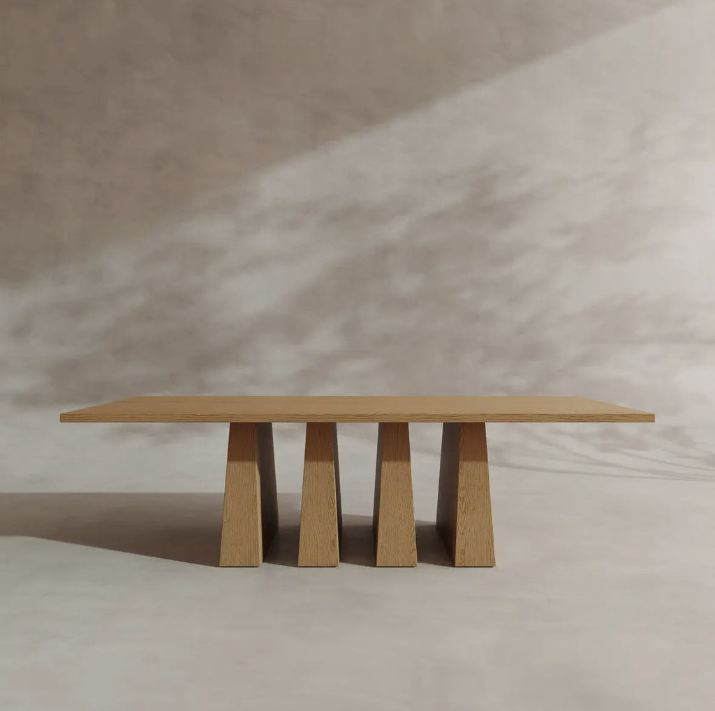 Table Sibian Kimia, Rectangulaire en Chêne Naturel