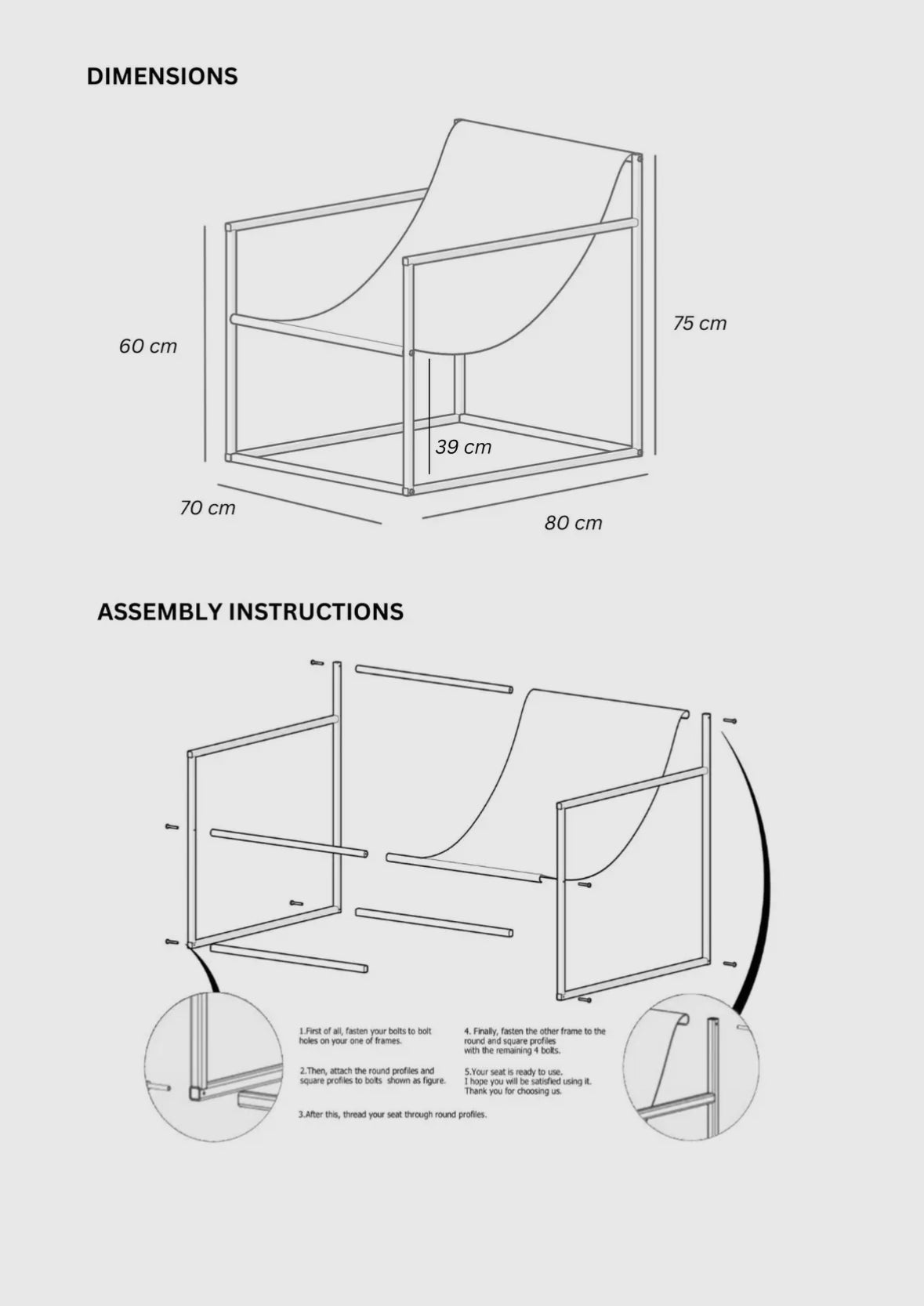Fauteuil d'appoint moderne