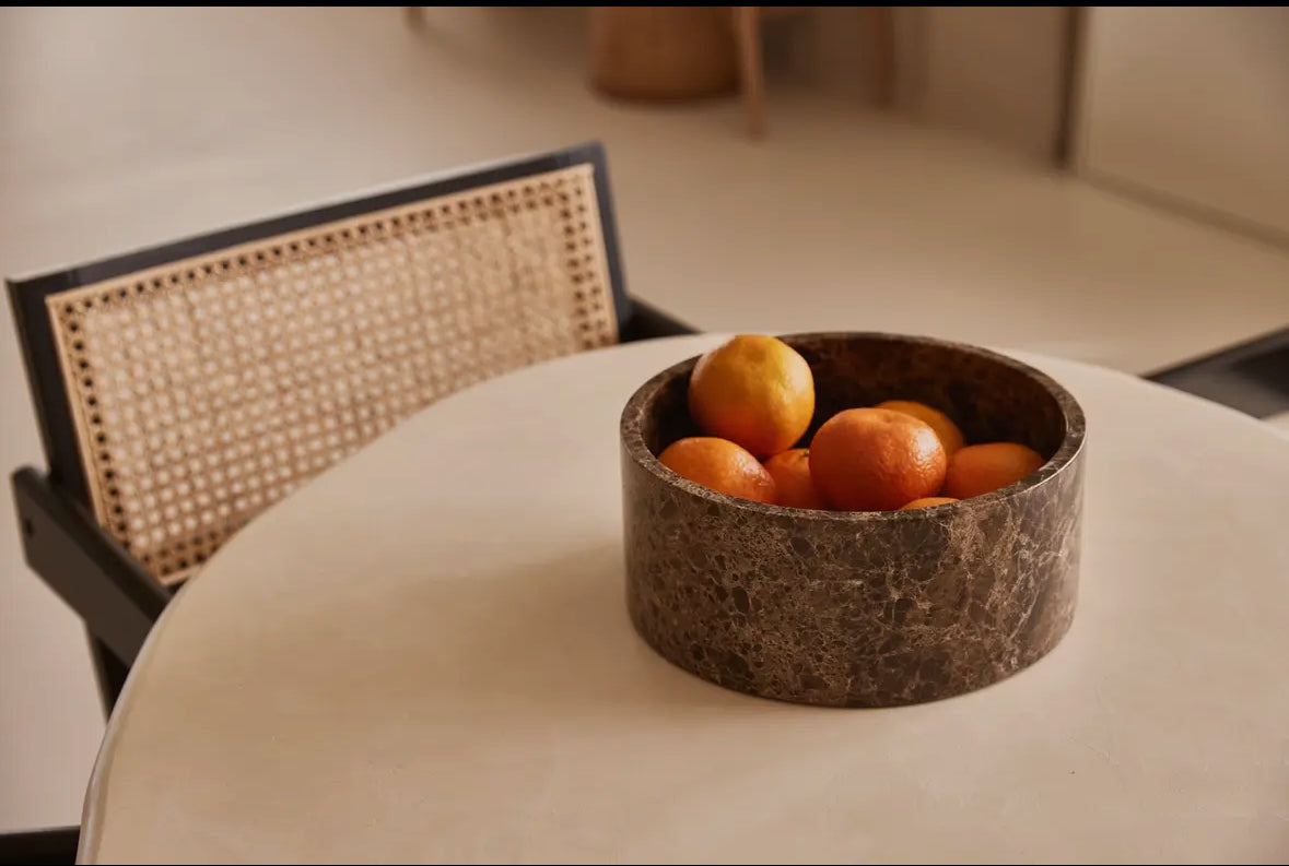 Coupe à fruits en marbre