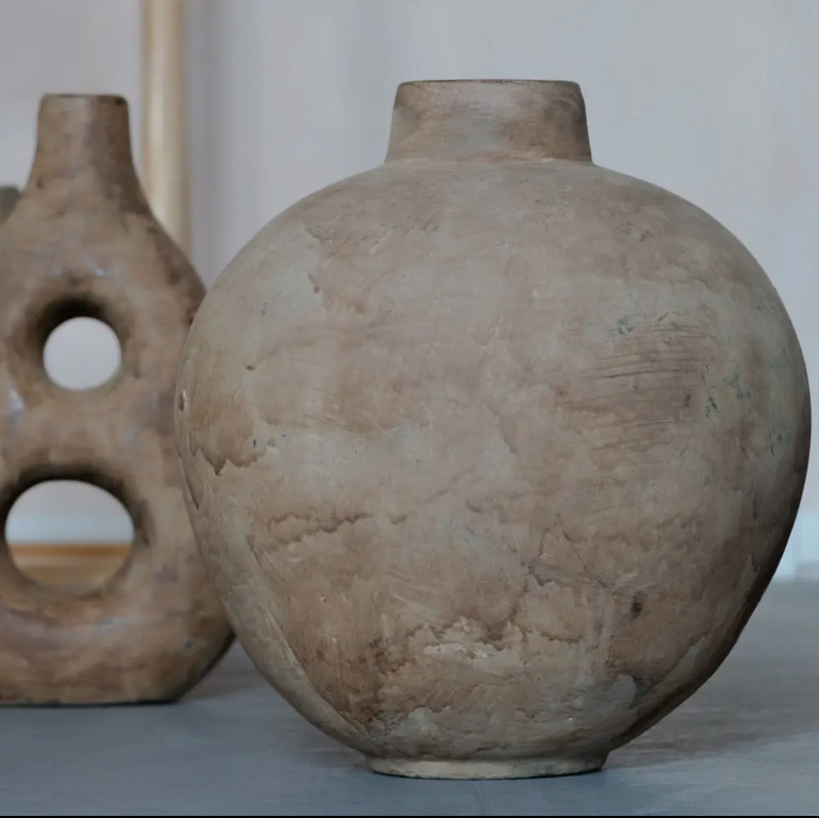 Vase rond en terre cuite