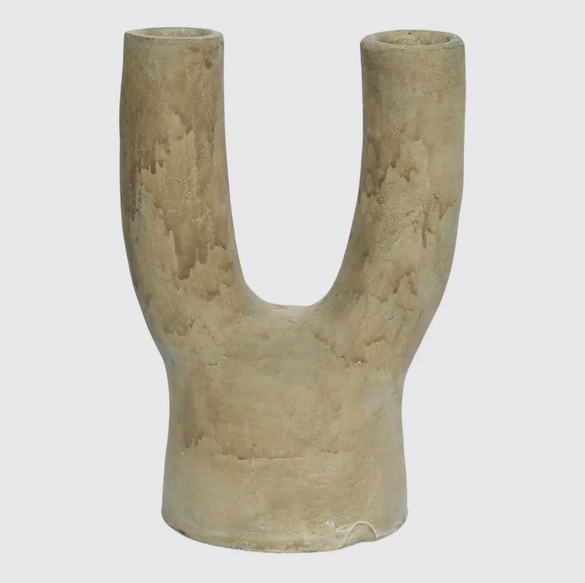 Vase en terre cuite en forme de U